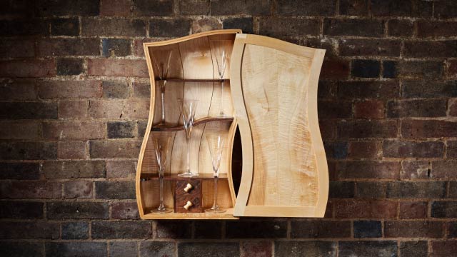 Bespoke furniture - Champagne Flute Cabinet